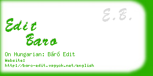 edit baro business card
